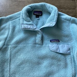 Patagonia Aqua Marine Blue LS Fleece Sweater